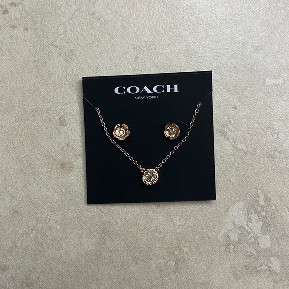 Coach Jewelry - NWT Coach Earring & Necklace Set